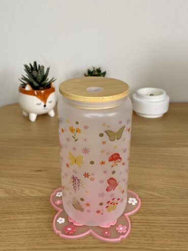 Vaso Jardín con Mariposas