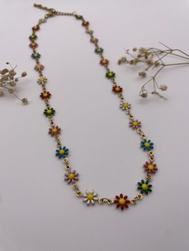 Collar margaritas colorines