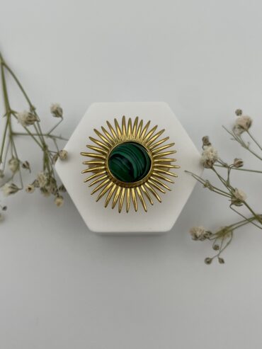 Anillo piedra verde
